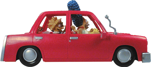 SIMPSONS CAR (TALKING-TESTED/WORKING) - PLAYMATES-2001