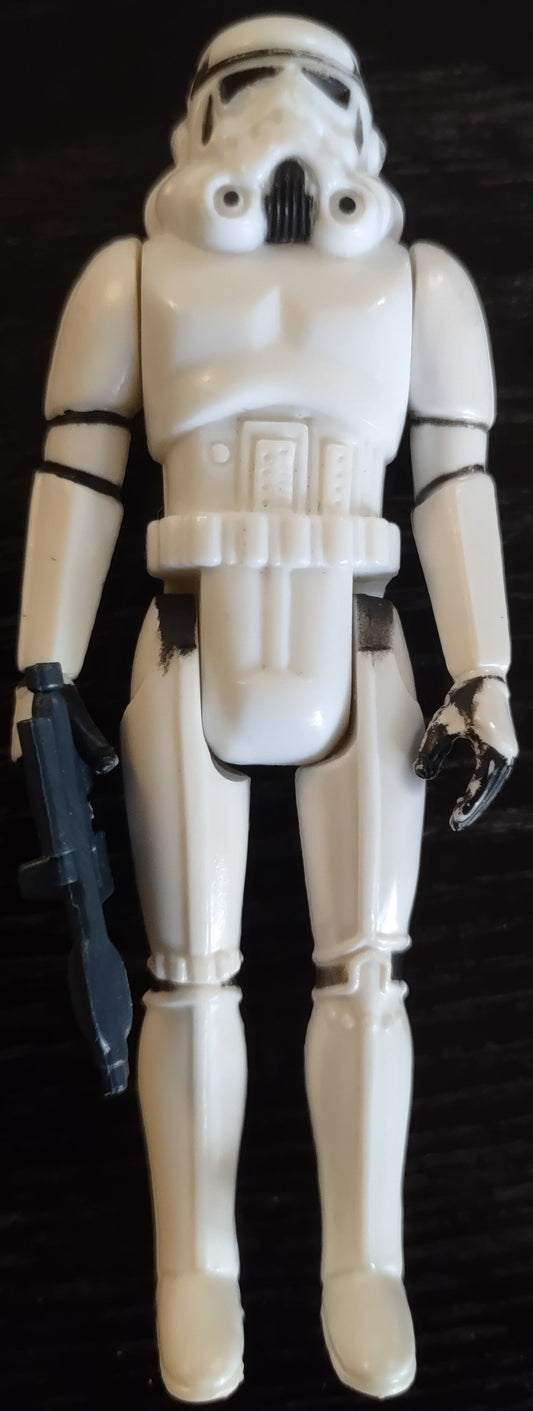 STAR WARS: STORM TROOPER (3.75") (HK) - KENNER: LOOSE FIGURE-1977 (COMPLETE)