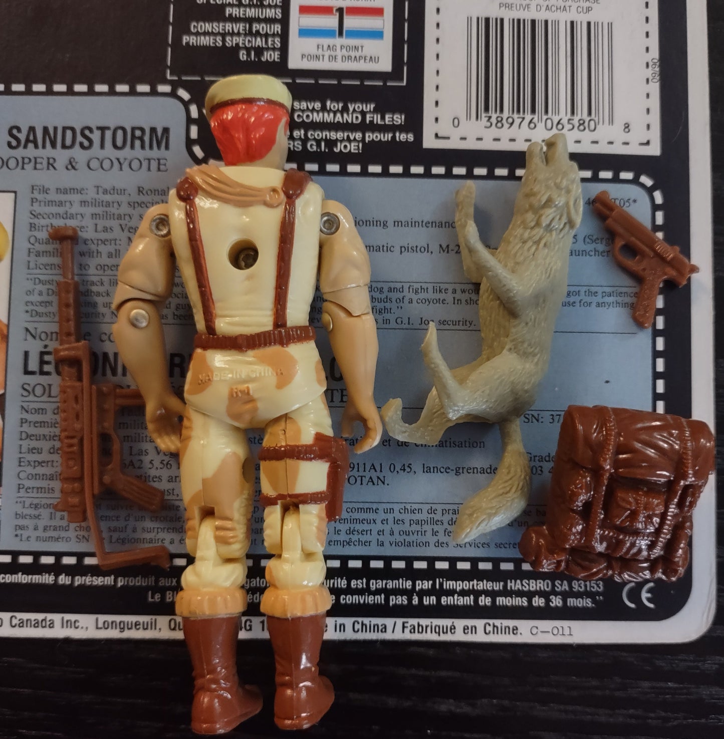 G.I. JOE: DUSTY & SANDSTORM (1991) - LOOSE FIGURE (COMPLETE WITH CARD)