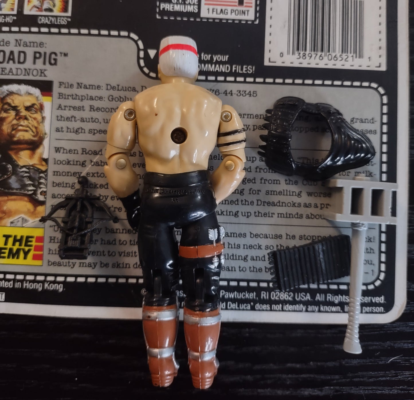 G.I. JOE: ROAD PIG (1987) - LOOSE FIGURE (COMPLETE WITH CARD)