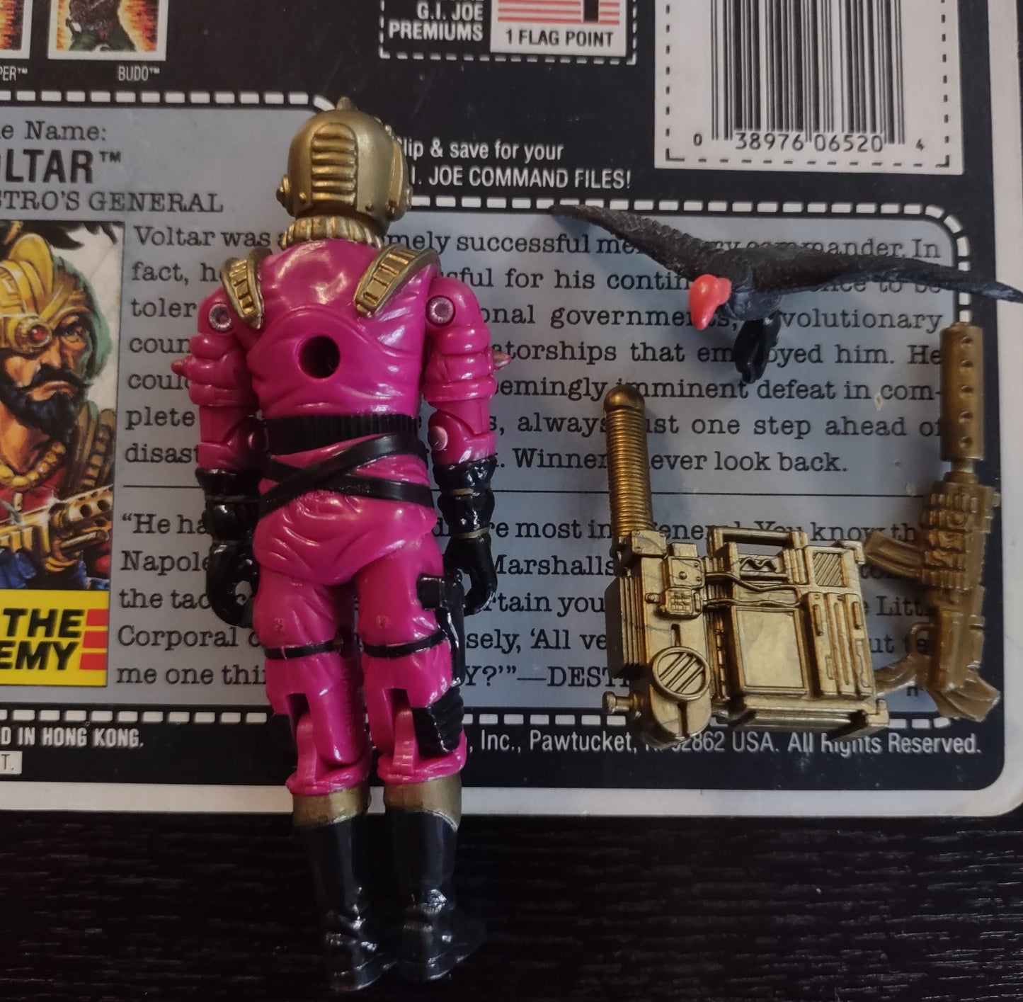 G.I. JOE: VOLTAR (1988) - LOOSE FIGURE (COMPLETE WITH CARD)