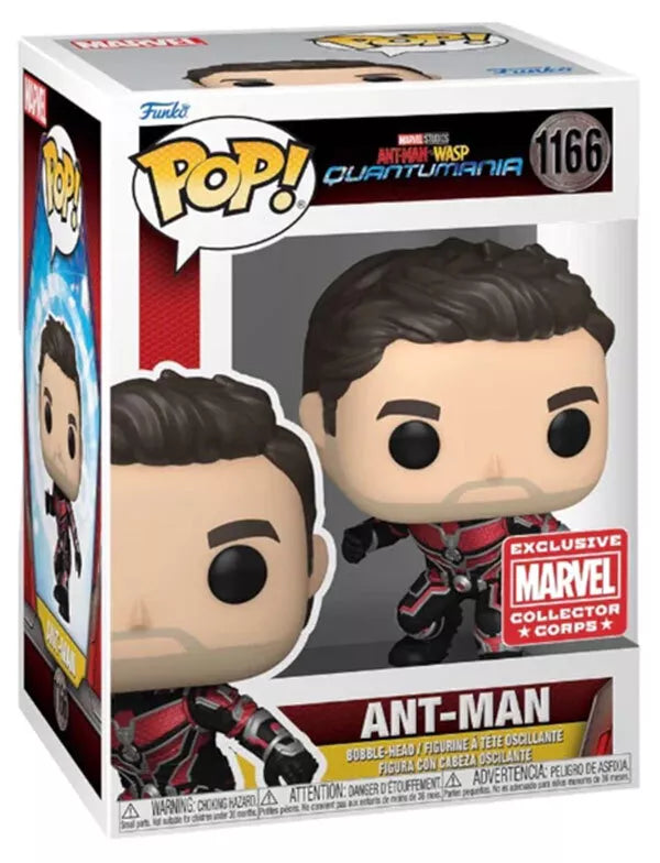 ANTMAN & THE WASP: QUANTUMANIA: ANT-MAN #1166 (UNMASKED/ACTION POSE) - FUNKO POP!-EXCLUSIVE