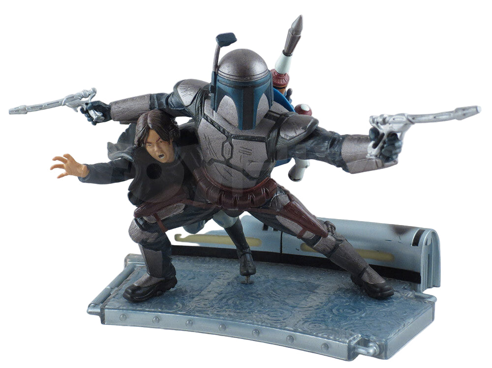 STAR WARS: JANGO & BOBA FETT (FIGURE) - UNLEASHED-HASBRO-2002