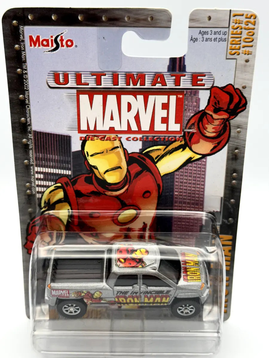 ULTIMATE MARVEL: IRON MAN CARS (10 OF 25) - MAISTO-DIE-CAST-2002-SERIES 1