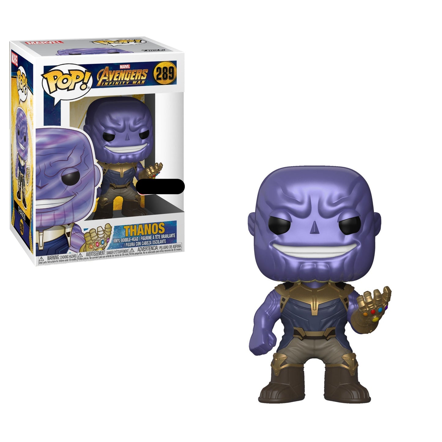 AVENGERS: INFINITY WAR: THANOS #289 (METALLIC) - FUNKO POP!-EXCLUSIVE