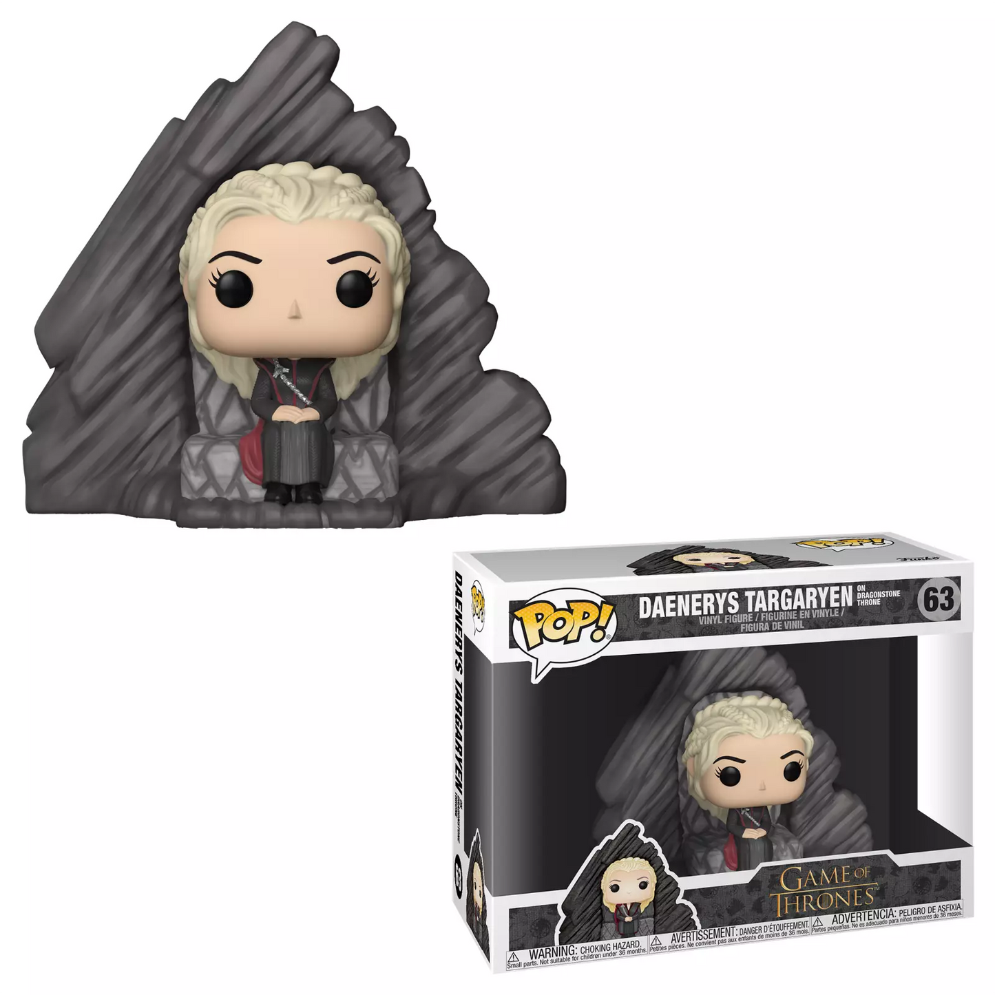 GAME OF THRONES: DAENERYS ON DRAGON THRO - FUNKO POP!-#63
