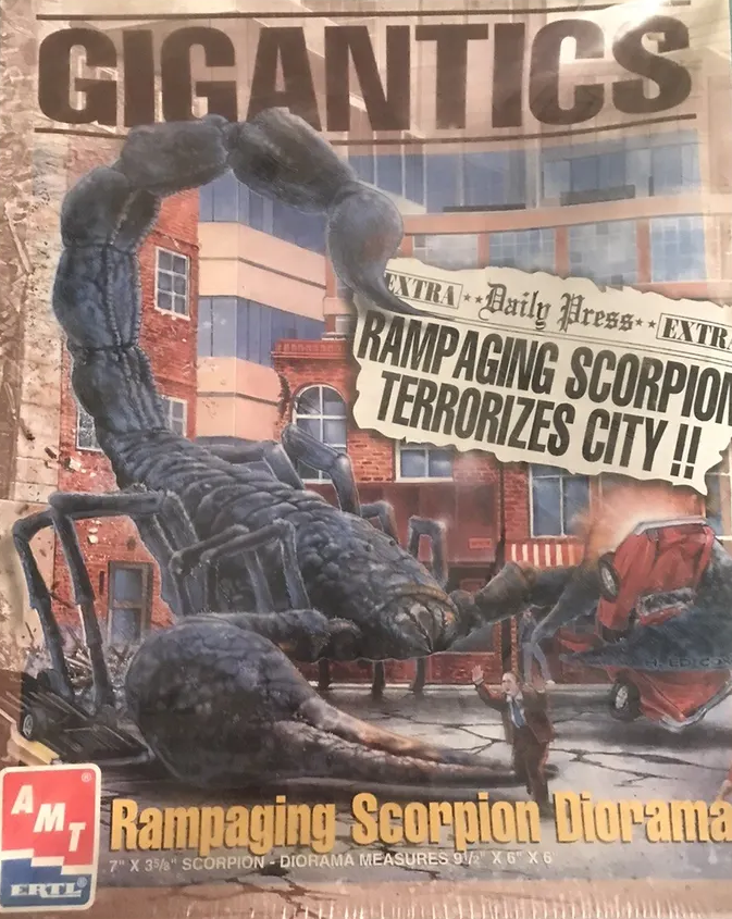 GIGANTICS: RAMPAGING SCORPION DIORAMA - MODEL KIT-AMT-#8390-1996