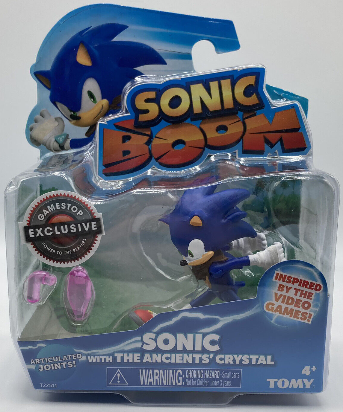 SONIC BOOM: SONIC WITH ANCIENTS' CRYSTAL - TOMY-EXCLUSIVE
