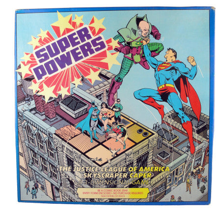 SUPER POWERS (DAMAGED BOX) - BOARD GAME-PARKER BRO-1984