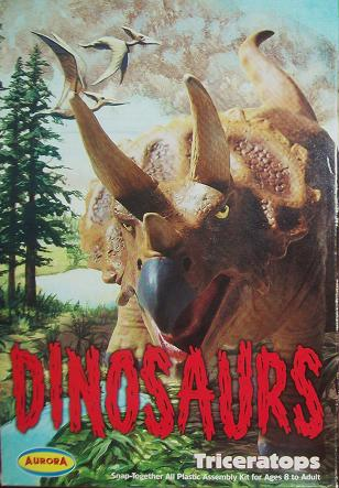 DINOSAURS: TRICERATOPS - MODEL KIT-AURORA-2000