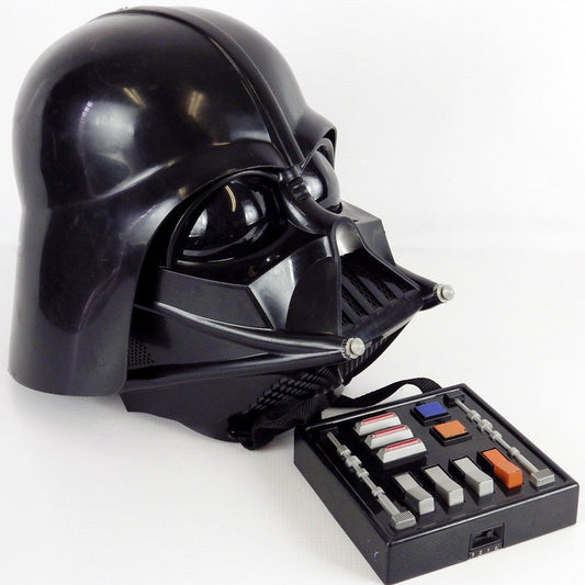 STAR WARS: DARTH VADER HELMET - 2004 W/SOUND BOX - ADULT SIZE-WEAR FROM USE