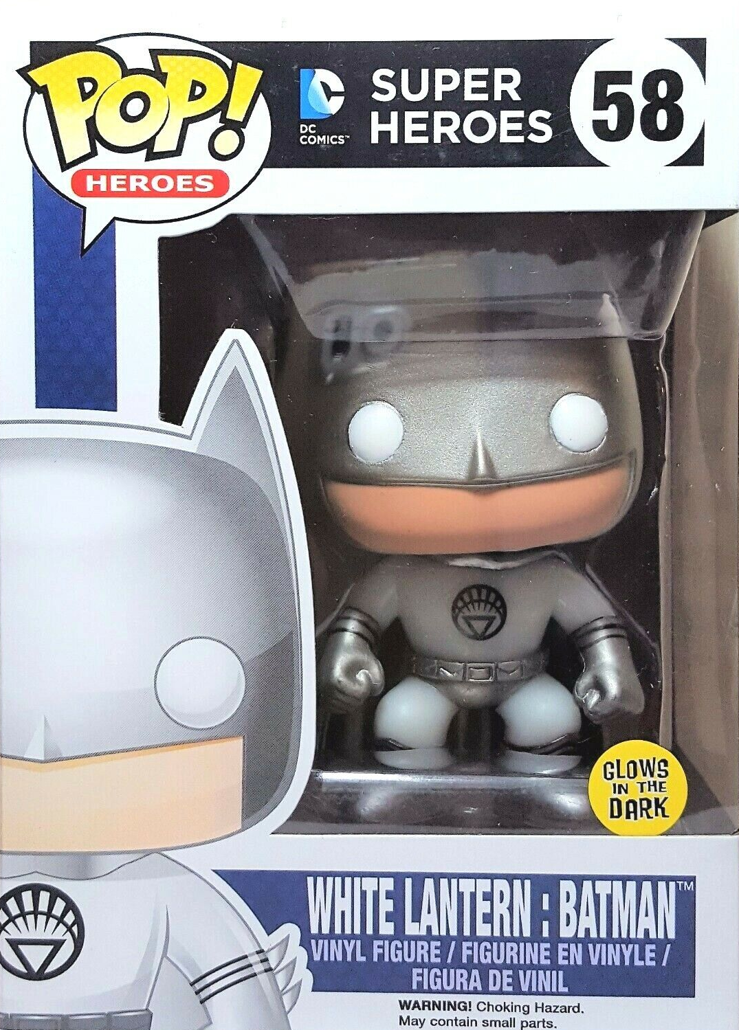 DC SUPER HEROES: WHITE LANTERN BATMAN #58 - FUNKO POP!-GITD-EXCLUSIVE