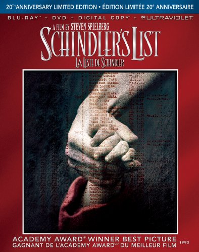 SCHINDLER'S LIST: 20TH ANNIVERSARY [BLU-RAY + DVD + DIGITAL COPY + ULTRAVIOLET]