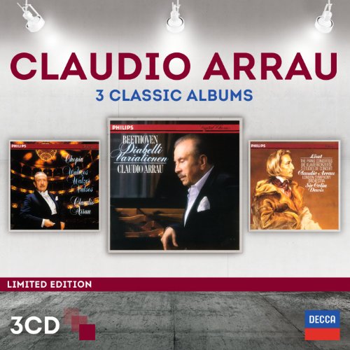 ARRAU, CLAUDIO - 3 CLASSIC ALBUMS - 3CD SET (CD)