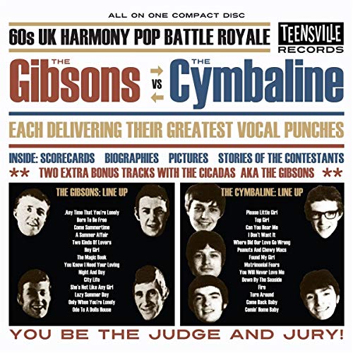 GIBSONS VS. THE CYMBALINE - 60S UK HARMONY POP BATTLE ROYALE (CD)