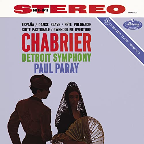 DETROIT SYMPHONY ORCHESTRA, PAUL PARAY - THE MUSIC OF CHABRIER (VINYL)