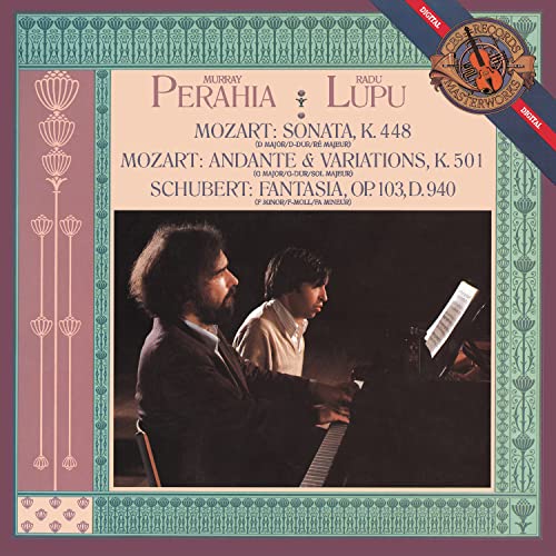 MURRAY PERAHIA - MOZART: SONATA IN D MAJOR FOR TWO PI ANOS, K. 448; SCHUBERT: FANTASIA IN F MINOR FOR PIANO (CD)