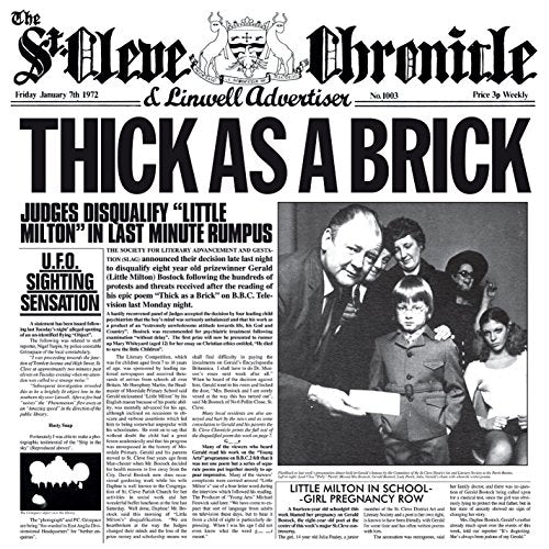 JETHRO TULL - THICK AS A BRICK (2014 REMASTER) (CD)