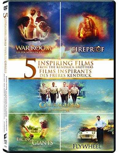 COURAGEOUS/FACING THE GIANTS/FIREPROOF/FLYWHEEL/WAR ROOM (2015) BILINGUAL - DVD