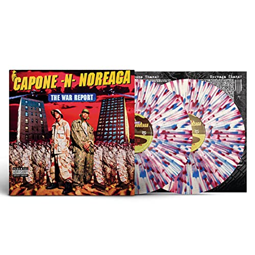 CAPONE-N-NOREAGA - THE WAR REPORT (CLEAR VINYL WITH RED & BLUE SPLATTER VINYL)