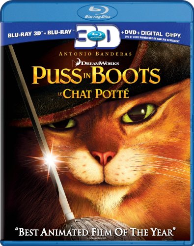 PUSS IN BOOTS - LE CHAT POTT [BLU-RAY 3D + BLU-RAY + DVD + DIGITAL COPY] (BILINGUAL)