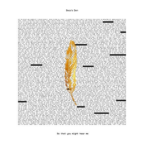 BEAR'S DEN - SO THAT YOU MIGHT HEAR ME [LP]