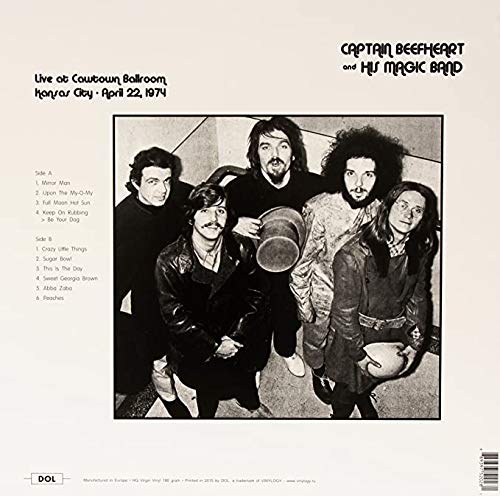 CAPTAIN BEEFHEART & HIS MAGIC BAND - LIVE AT CAWTOWN BALLROOM, KANSAS CITY APRIL 22 1974 (VINYL)