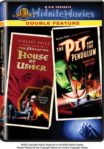 FALL OF THE HOUSE OF USHER/PIT & THE PEN  - DVD-MIDNITE MOVIES DOUBLE FEATURE