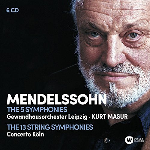 MENDELSSOHN / MASUR, KURT - MENDELSSOHN: COMPLETE SYMPHONIES / COMPLETE STRING SYMPHONIES (6CD) (CD)