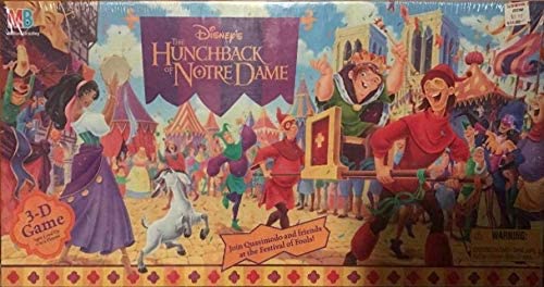 HUNCHBACK OF NOTRE DAME: 3-D GAME - BOARD GAME-MB-C4637-1986