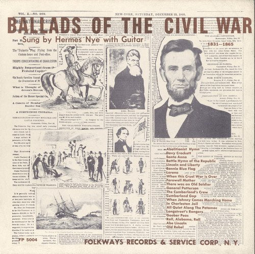 HERMES NYE - BALLADS OF THE CIVIL WAR (CD)