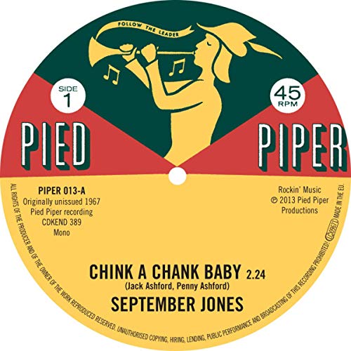 JONES,SEPTEMBER - CHINK A CHANK BABY (VINYL)