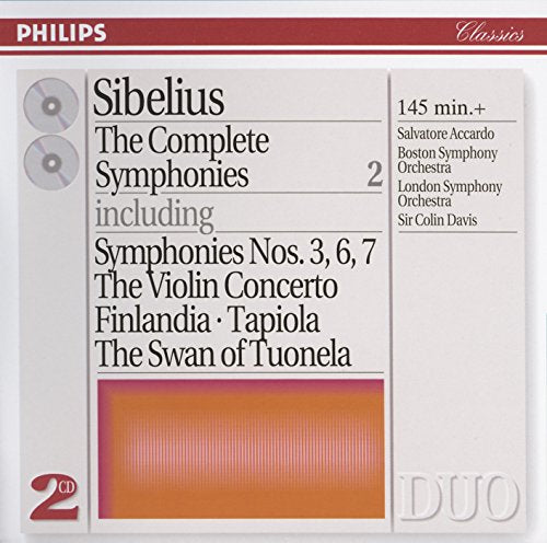 DAVIS / BOSTON SYM ORCH - SIBELIUS: SYMPHONIS NOS.3 / 6 & 7 / VLN CTO (CD)