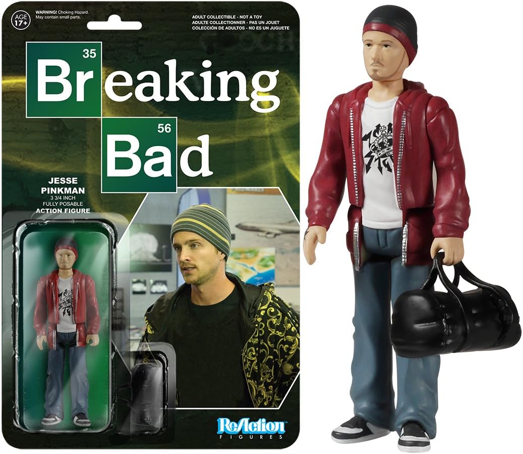 BREAKING BAD: JESSE PINKMAN (FIGURE) - REACTION-3.75"-LOOSE BUBBLE