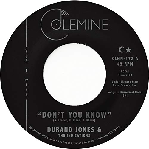 JONES,DURAND & THE INDICATIONS - DONT YOU KNOW (VINYL)