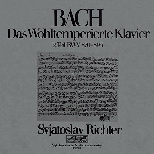 SVIATOSLAV RICHTER - BACH: DAS WOHLTEMPERIERTE KLAVIER VO L. 2 (CD)