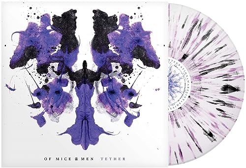 OF MICE & MEN - TETHER - WHITE PURPLE BLACK SPLATTER (VINYL)