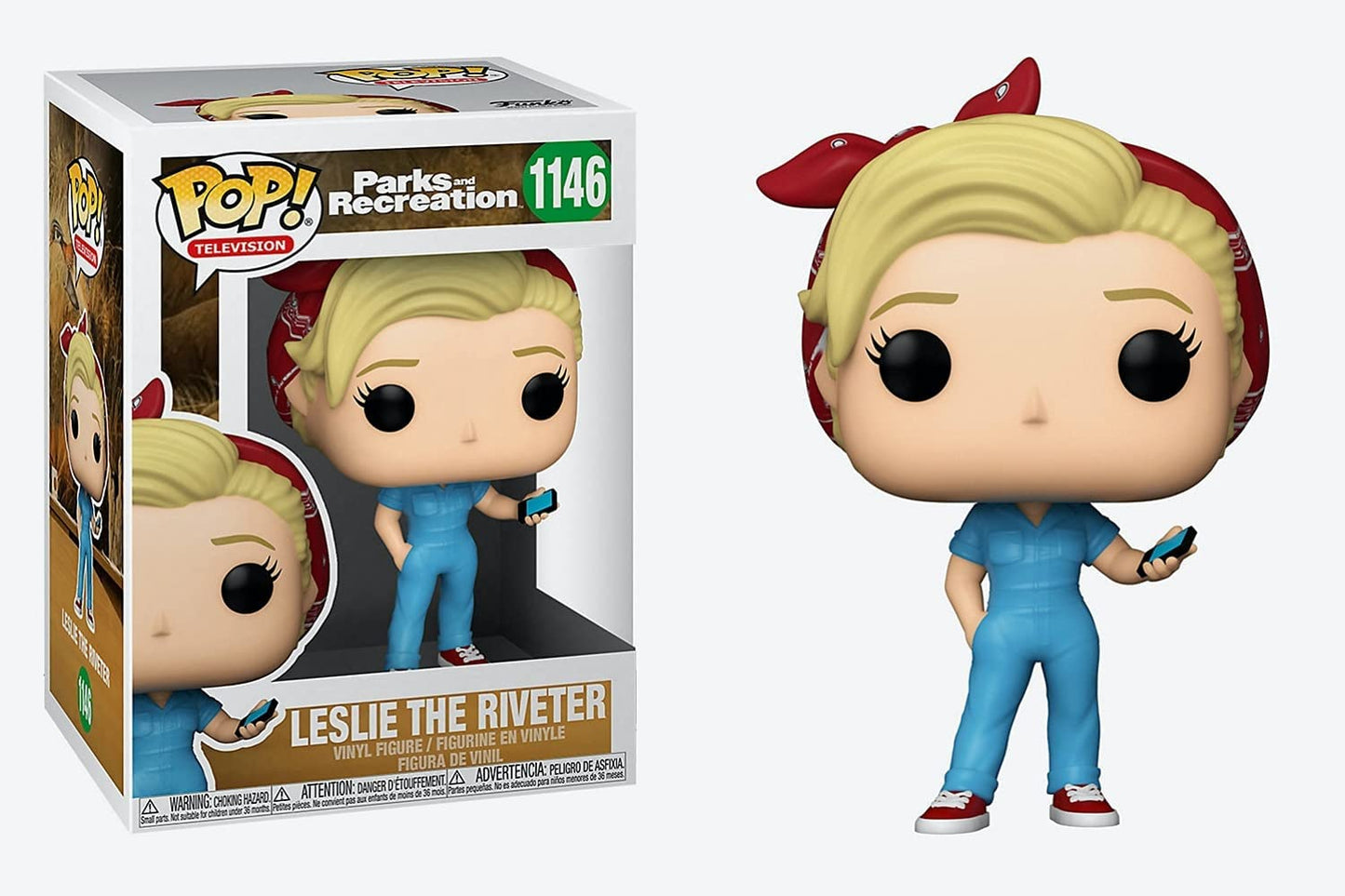 PARKS & RECREATION: LESLIE THE RIVETER # - FUNKO POP!