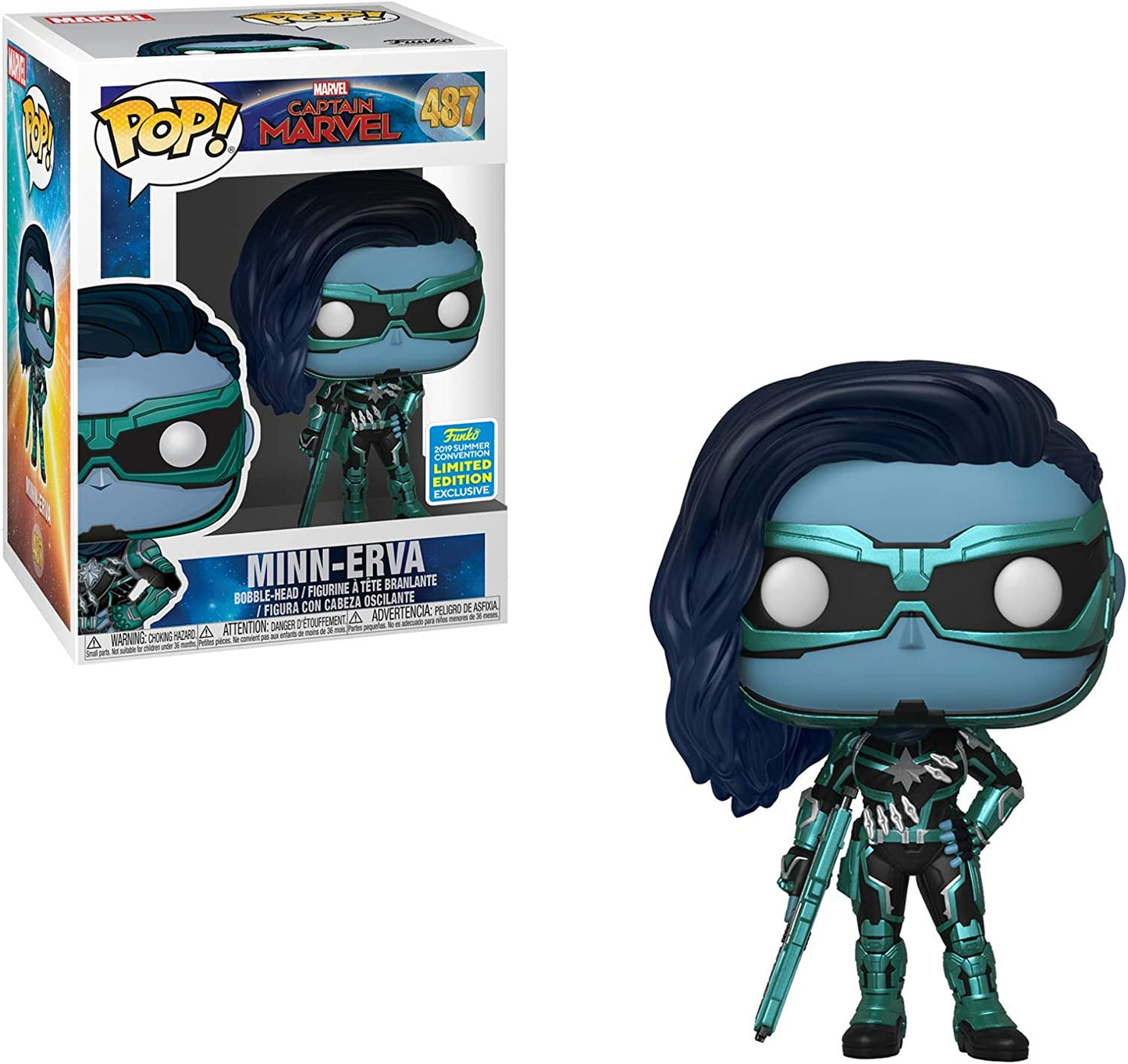 CAPTAIN MARVEL: MINN-ERVA #487 - FUNKO POP!-2019 SUMMER CON