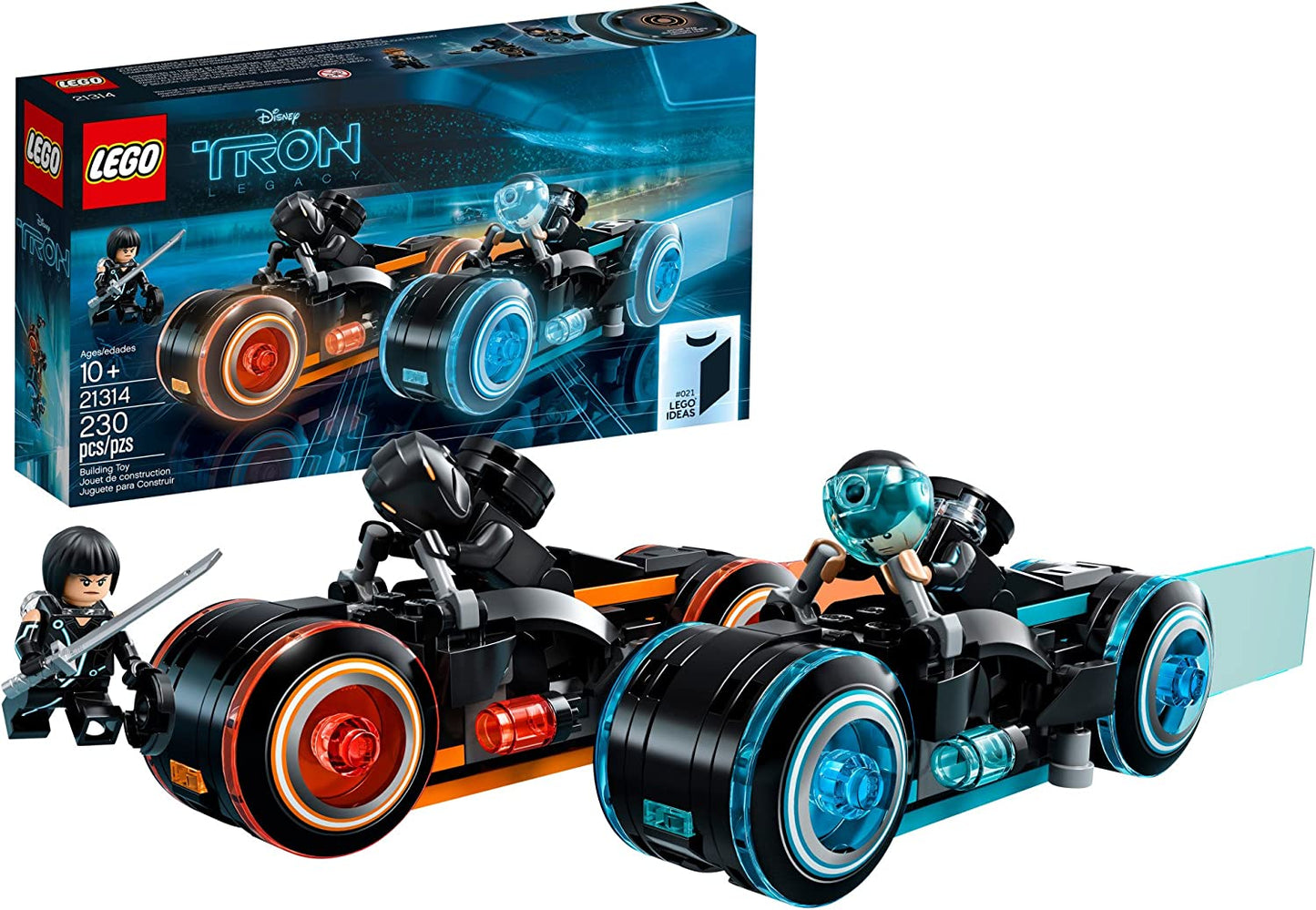 TRON LEGACY: LIGHT CYCLE - LEGO-#21314-OPEN BOX