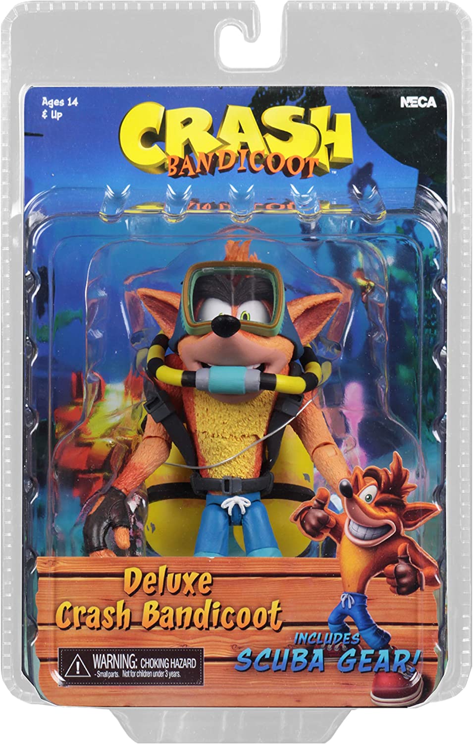 CRASH BANDICOOT (SCUBA GEAR) - NECA-DELUXE