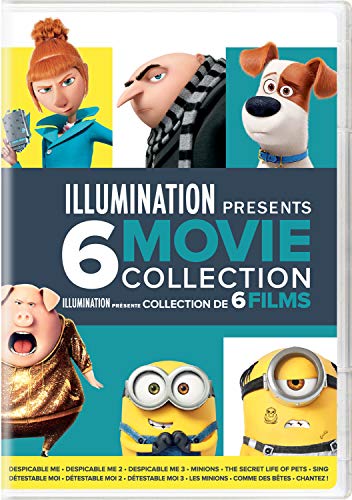 ILLUMINATION PRESENTS: 6-MOVIE COLLECTION (DESPICABLE ME / DESPICABLE ME 2 / DESPICABLE ME 3 / MINIONS / THE SECRET LIFE OF PETS / SING) [DVD]