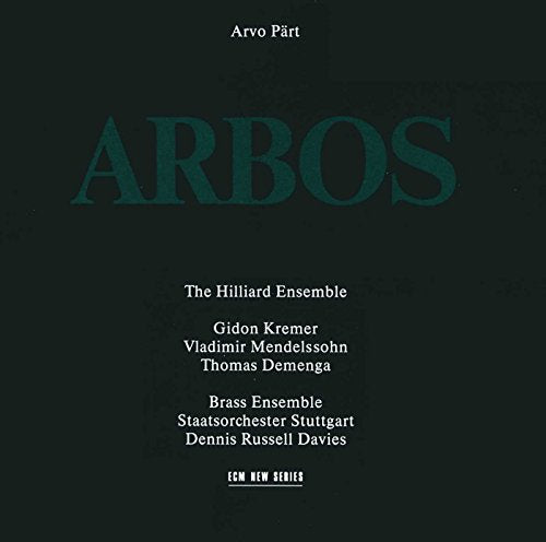 HILLIARD ENSEMBLE - PART,ARVO:ARBOS