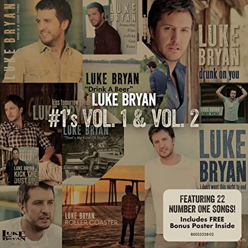 LUKE BRYAN - #1'S VOL. 1 & VOL. 2 (CD)