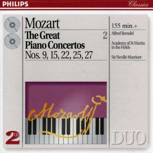 THE GREAT PIANO CONCERTOS VOL 2: PIANO CONCERTO 9, 15, 22, 25, 27 (CD)