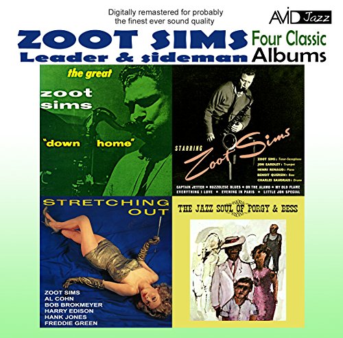 SIMS, ZOOT - 4 CLASSIC ALBUMS -ZOOT SIMS- STRETCHING OUT / STARRING ZOOT / DOWNHOME / JAZZ (CD)