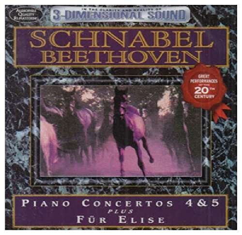 SCHNABEL, ARTUR - BEETHOVEN: PNO CTOS NOS.4 & 5 / FUR ELISE (CD)