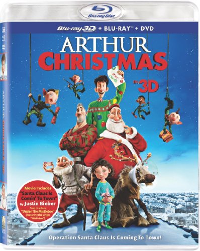 ARTHUR CHRISTMAS  - BLU-3D-INC. BLU & DVD COPIES