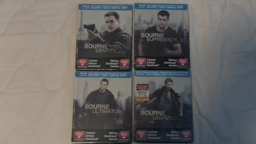 BOURNE IDENTITY  - BLU-2002-MATT DAMON-STEELBOOK