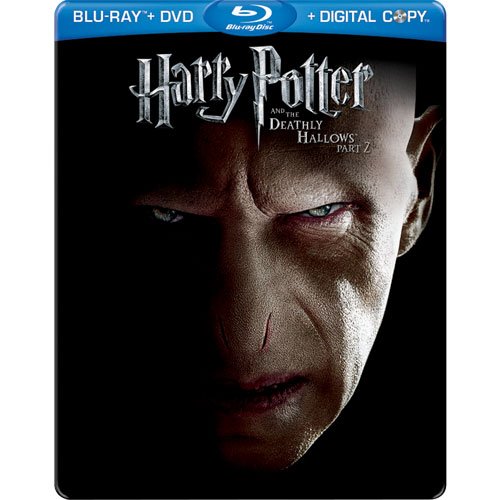 HARRY POTTER & THE DEATHLY HALLOWS PT. 2  - BLU-INC. DVD COPY-STEELBOOK (OUT OF PRIN